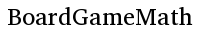 BoardGameMath logo